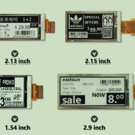 2.13/2.9/1.54 inch mono color E-paper eink EPD display panel